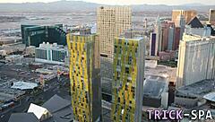 Blonde Masseuse Sucks Big Cock with Cum in Mouth and Handjob