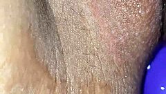 she explores her ass with homemade toys while masturbating her big tits