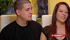 Redhead Pussy Eaten While Sucking Her Man's Cock