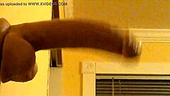 I see gay guy deepthroat dildo in hood