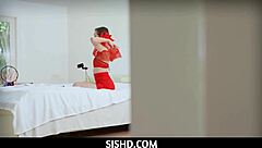 kitchen counter sex with aliya brynn's tits