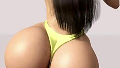 Big ass white girl getting spanked and fucked hard