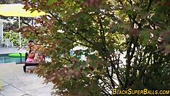 teen latina rides black guy's big cock