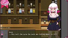 Cute petite witch in hentai game part 9