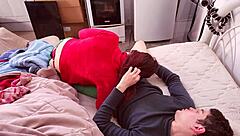 Petite teen rides big penis with wet pussy, cute and amateur