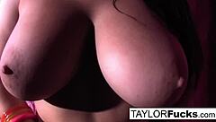 Taylor Vixen Masturbates Nude In Pink Room, Showing Big Tits And Pussy