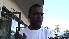 Slutty teen says take humungous black dick