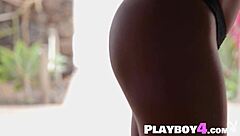 Teen Agatha's undressing reveals natural beauty and amazing ass
