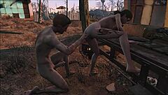 fallout 4 sanctuary turns into kinky training ground for brunette