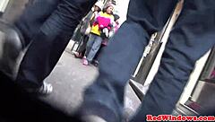 Free tourist gets mature Dutch prostitute’s cockriding and analingus