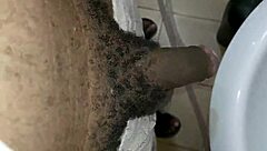 Fucking Cory Chase and Piper Press in Bathroom During Porn Party