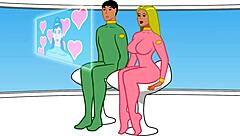 Old submissive man dominated in cuckold world