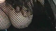 The voluptuous MILF enjoys edgy pleasure and explosive squirting with a huge toy
