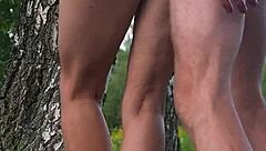 Beautiful slut with perfect body gets public anal scene with a happy ending