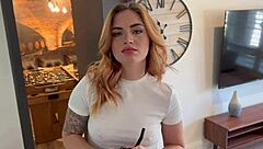 my friends girlfriend let me cum in her throat hes in the other room