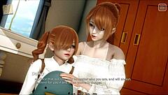 Blonde Lover Sucks Big Tits