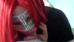 Redhead Amateur Wife Sucking Big Cock In Homemade Scene