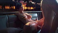 Beautiful anime porn with Overwatch’s hot heroine, Tracer