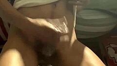 Gay amateur's uncut cockcumshot: Real gay sex video