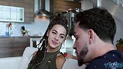 Sloan harper in homework with stepson