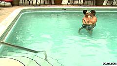 Handsome homo couple having sex