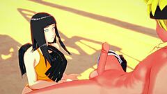 In this Naruto hentai, Hinata gives a blowjob and gets a creampie.