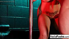 Nadia White is a hot blonde stripper who gives more than a lap dance