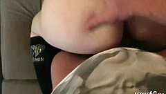 skinny teen 18+ street whore from berlin gets rough fucked without condom for money, swallows and spits