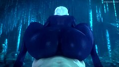Compilation of hot scenes with dark-skinned girls in 3D SFM