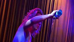 Sexy Lapdance Turns Into Wild Public Orgy with Skinny Flexible Big Ass Babe