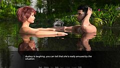 In Dusklight Manor, Jhon Enjoys Audrey And Lizzie, Then Takes Audrey In The River.