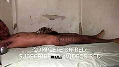 Another hot scene in the living room bed, this time with a big dick