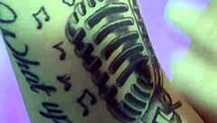 kyra hellfire shows off her tattoos and big tits backstage in feb 2024