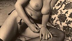 A nostalgic look at the good old days of porn with a photoshoot of women in their prime