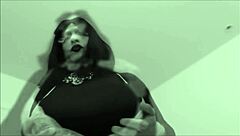 karola ts, voluptuous shemale, gets wild