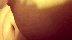 petite teen in interracial doggystyle and cowgirl, fingering herself while riding, bent over for intense action.