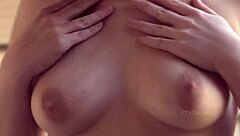 sexy brunette caught nude in public interview