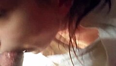 White Slut Sucks Cock Passionately