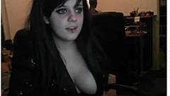 Sexy Girl's Tits Pierced in Emmo Girl Scene