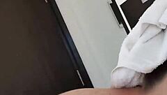 step-sister gives messy blowjob and titty fuck to big cock