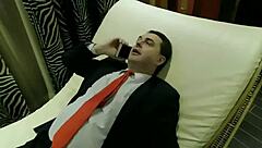Andrea Dipra and Padana Velvet in an uncensored scene