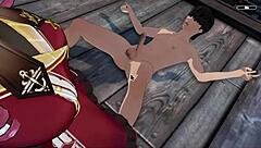 Horny captain fucks big breasted teen with monster cock in 3d episode 1