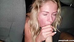 Girlfriend sucks cock deeply