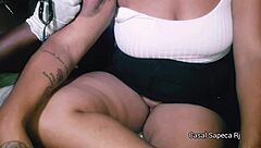 Look at this crazy girl getting tattooed without panties!