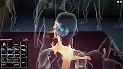 Blue Haired Girl Having Fun In Hentai