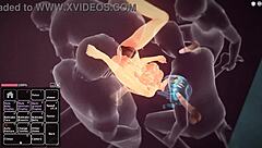 Blue Haired Girl Having Fun In Hentai