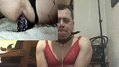 Using Two Dildos in Lingerie!