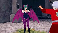 morrigan hates first then fucks me in halloween special