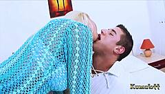 blonde in kumalott craves tasty cock eagerly