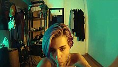 Pretty woman dominates with a sloppy blowjob